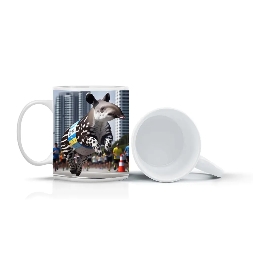 Baby Tapir Running City Marathon Race – Mugs