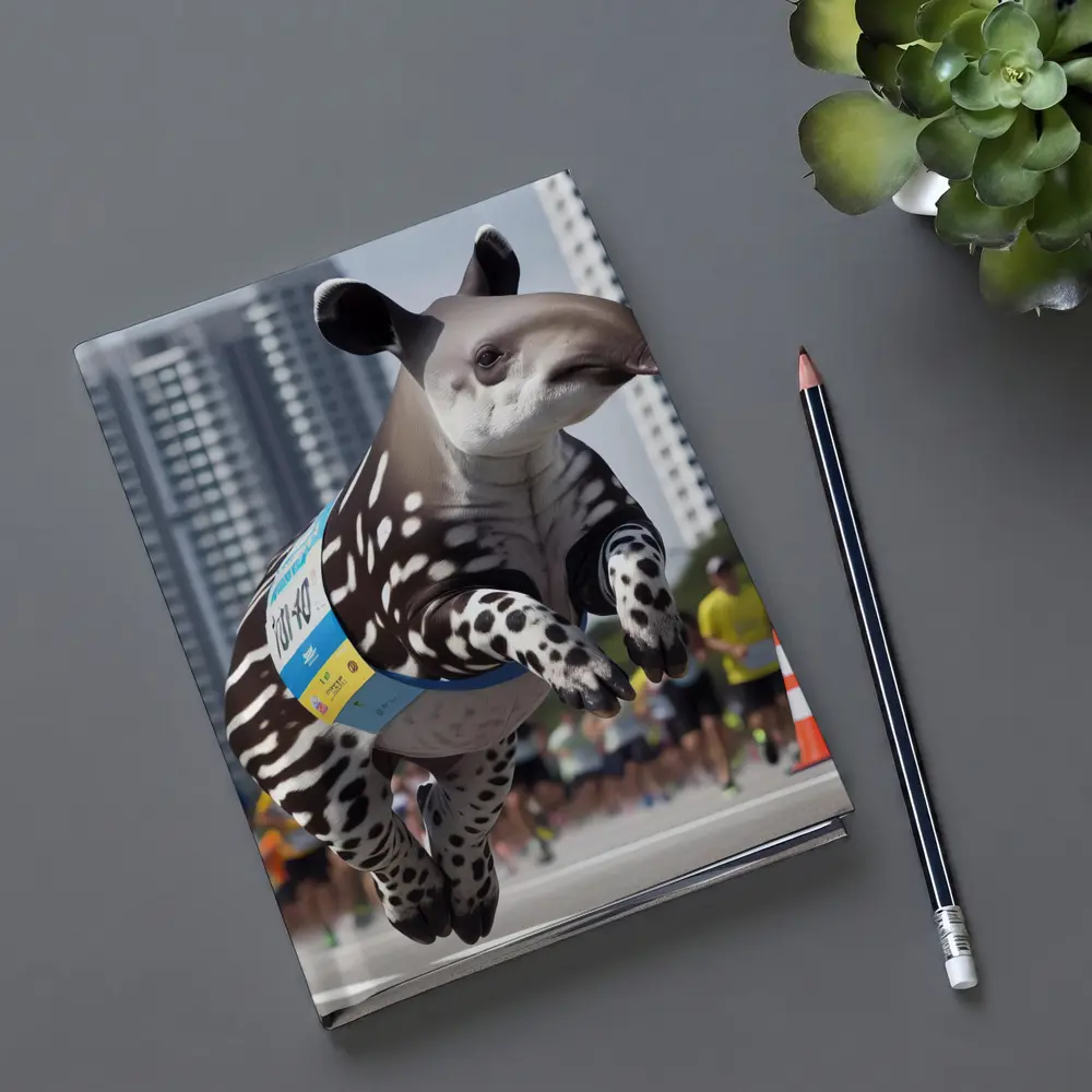 Baby Tapir Running City Marathon Race – Notebooks