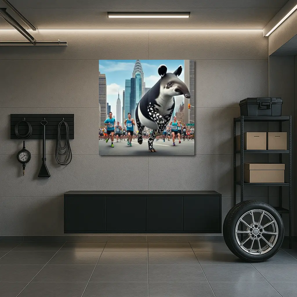 Tapir Running City Marathon New York – Wall Art