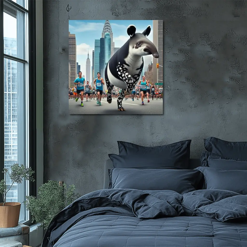 Tapir Running City Marathon New York – Wall Art