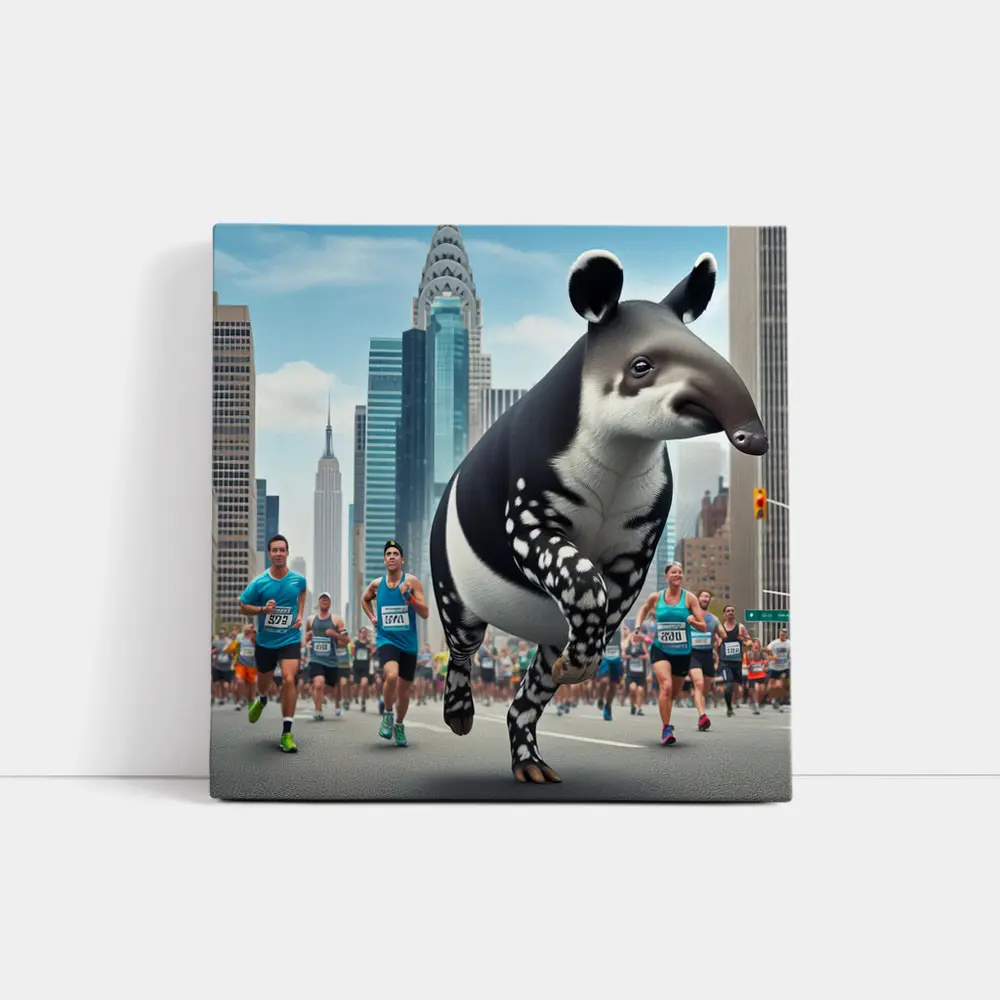 Tapir Running City Marathon New York – Wall Art