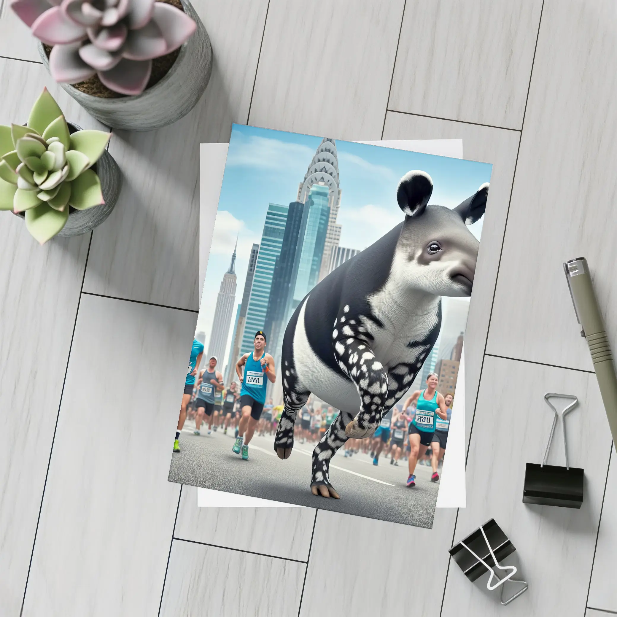 Tapir Running City Marathon New York – Postcards