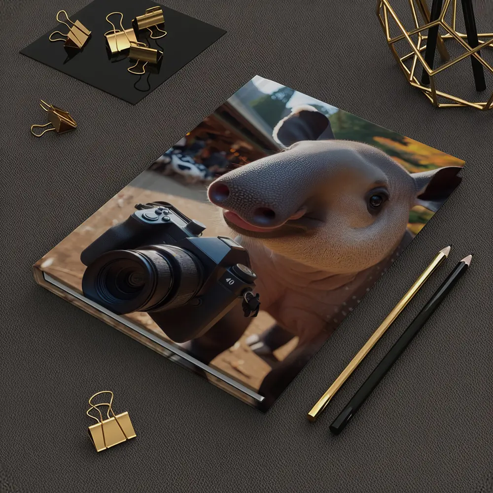Tapir Holding Camera at Autumn Farm – Notebooks