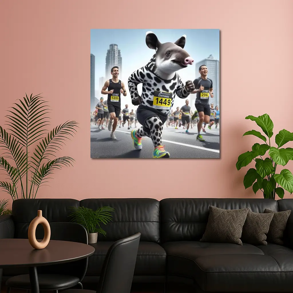 Tapir Running City Marathon Race – Wall Art