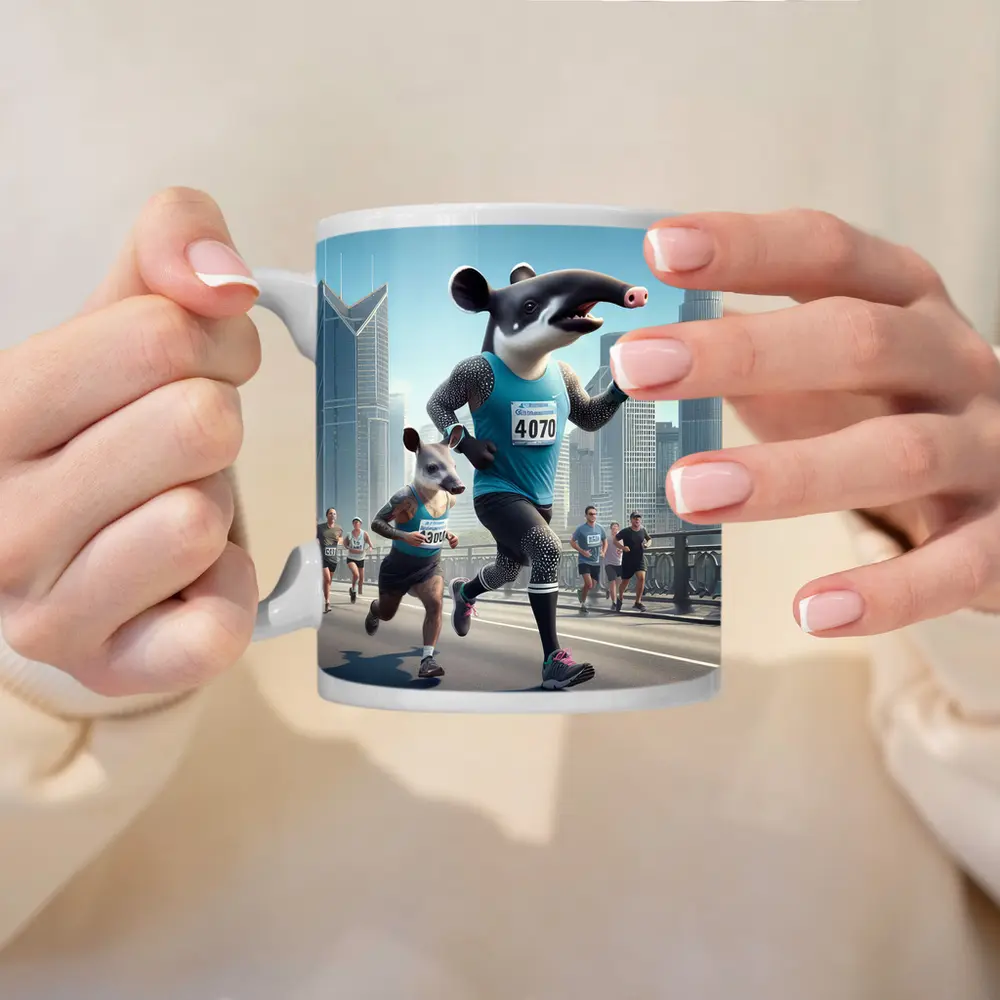 Tapir And Badger Running City Marathon – Mugs
