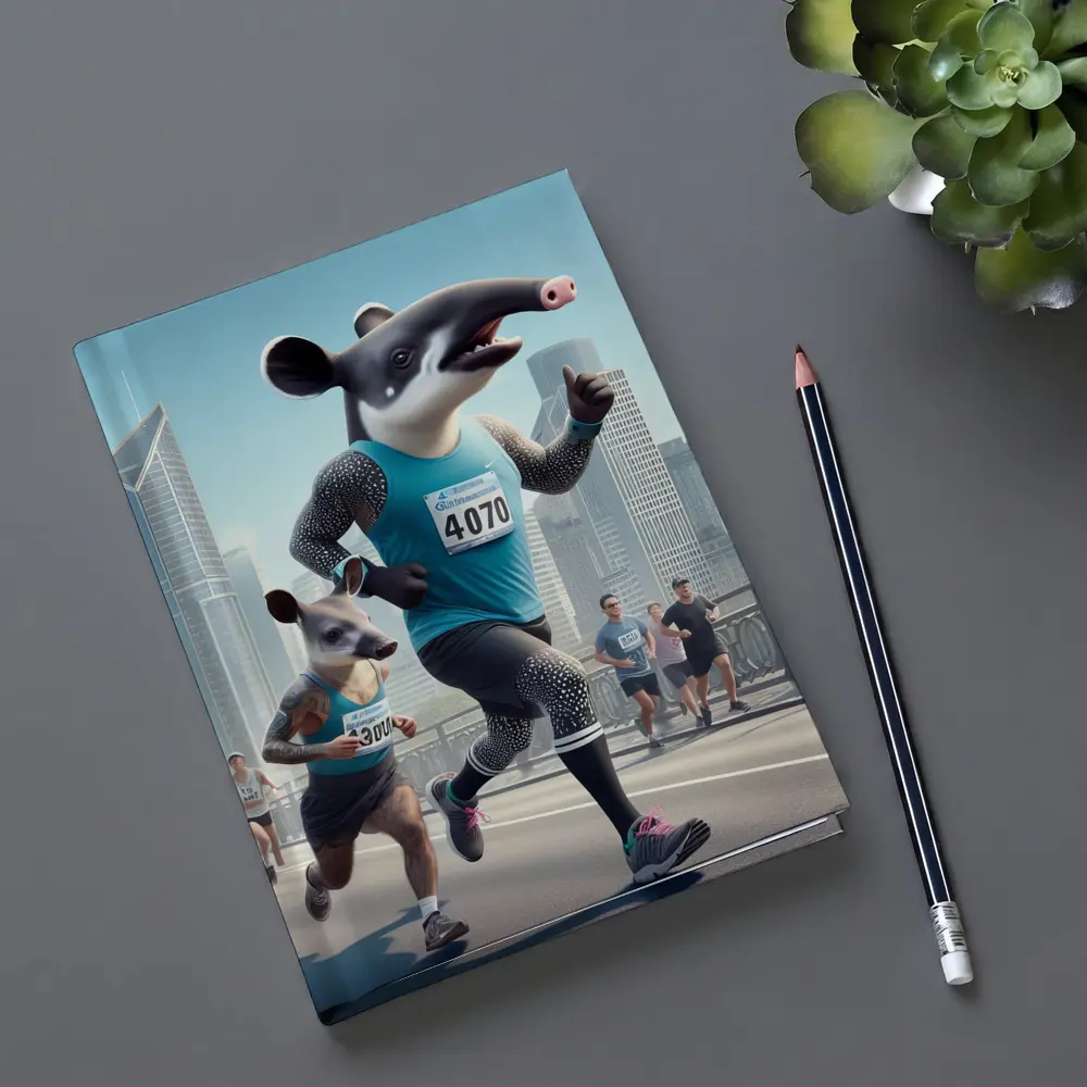 Tapir And Badger Running City Marathon – Notebooks