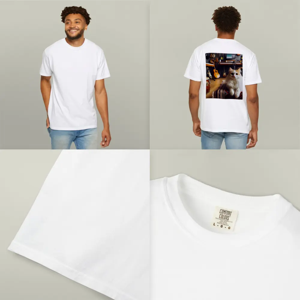 Turkish Van Cat in Music Studio – T-Shirts