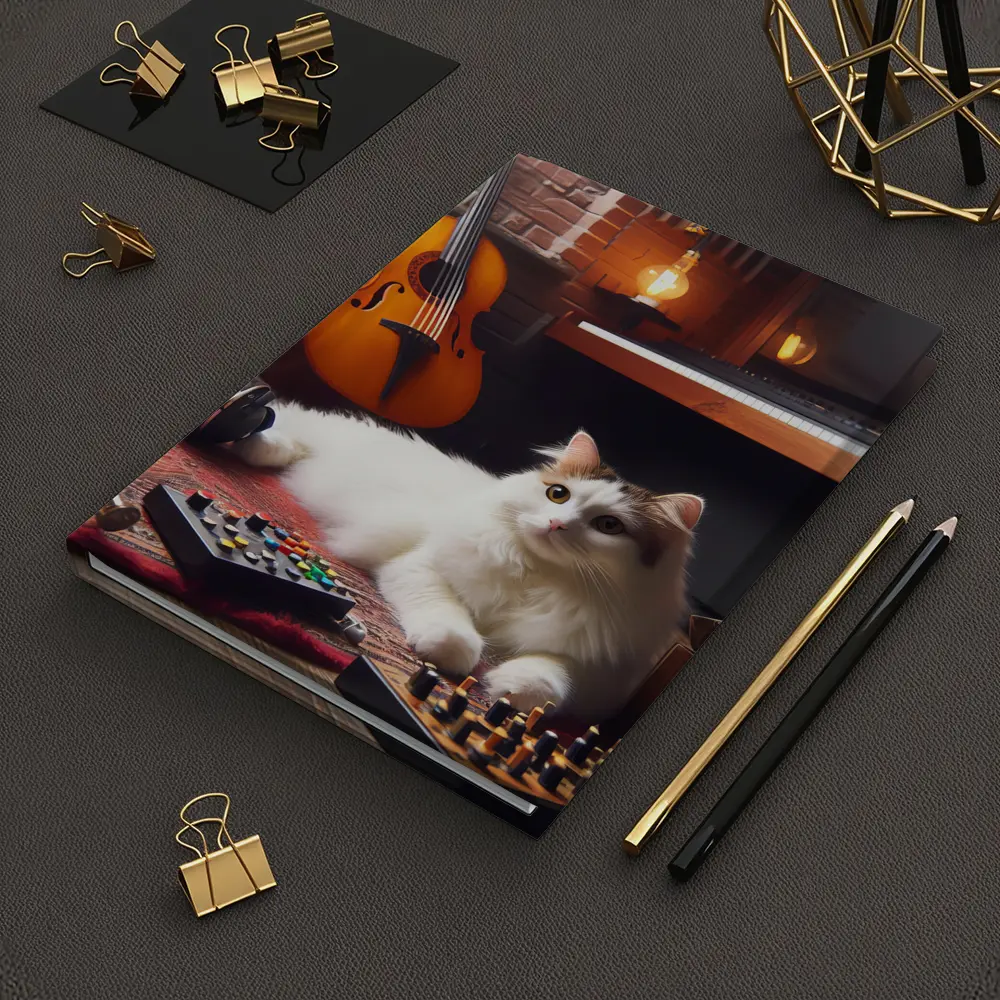 Turkish Van Cat Music Room Cozy Interior – Notebooks