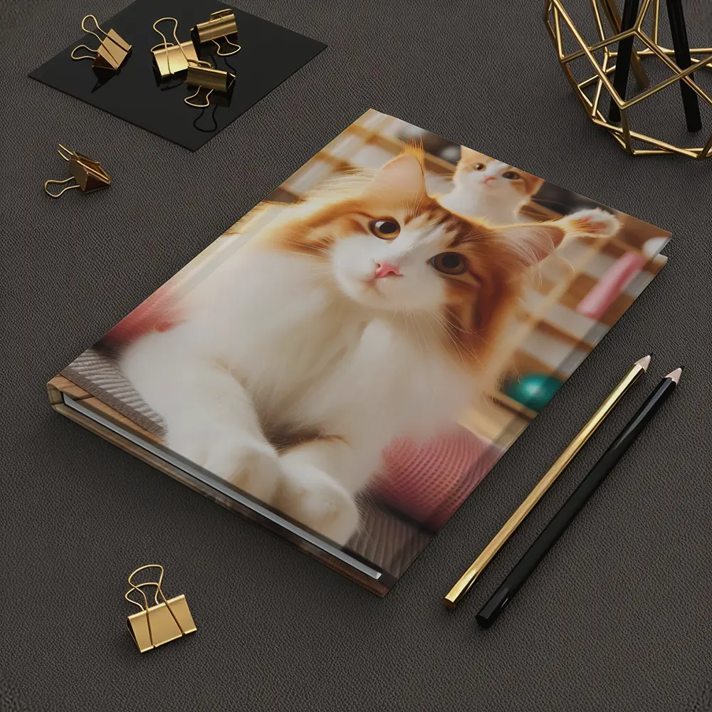 Fluffy Orange Cat Yoga Studio Workout – Notebooks