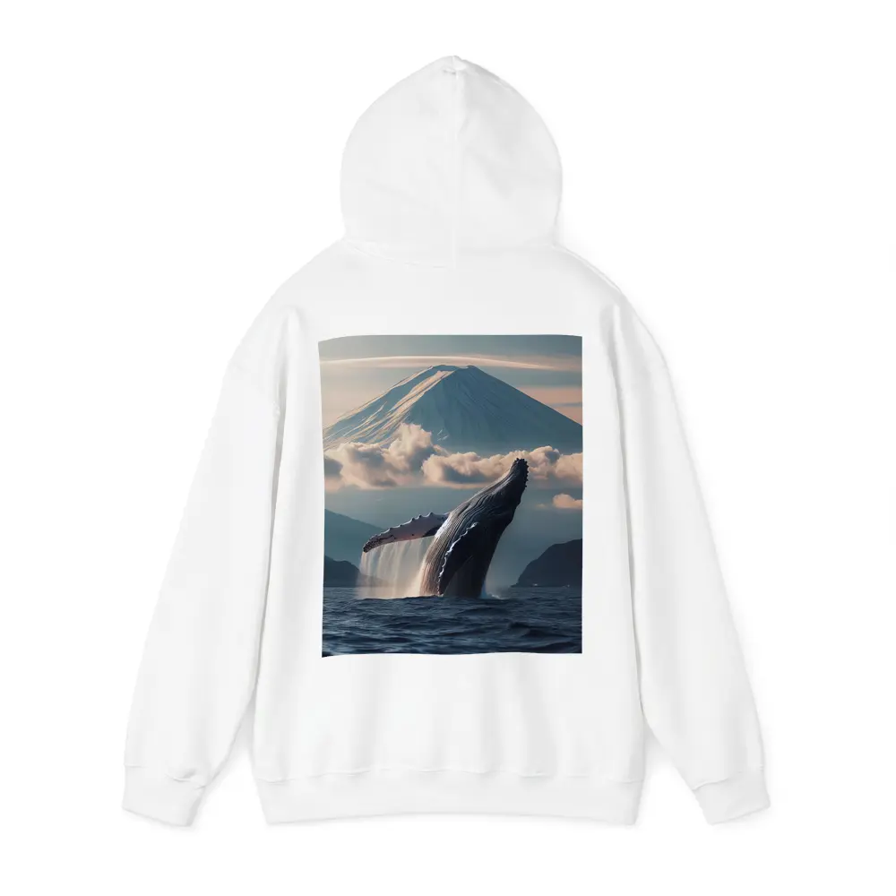 Humpback Whale Breaching Near Mount Fuji – Hoodies