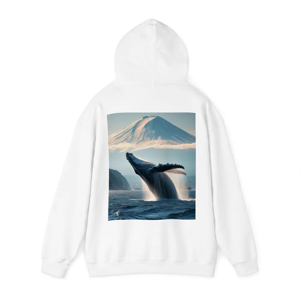 Humpback Whale Breaching Near Mount Fuji – Hoodies