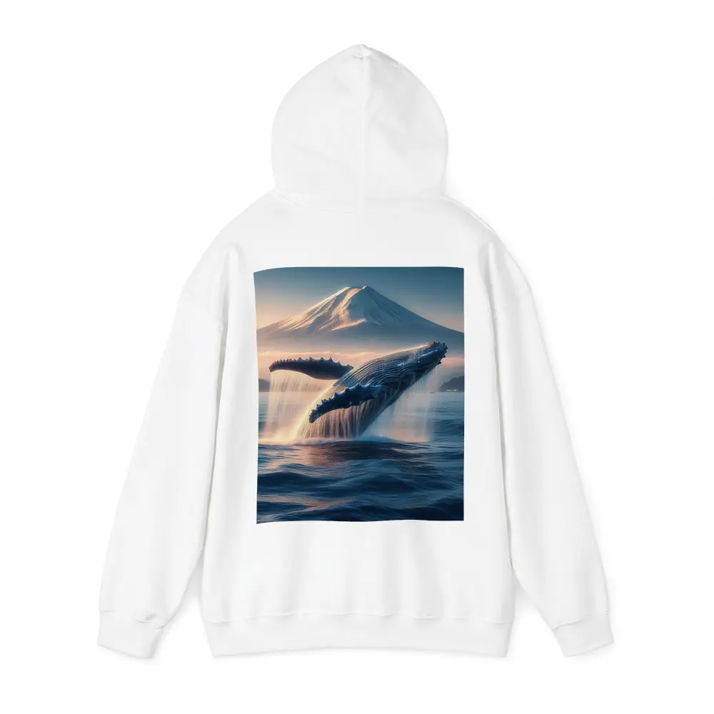 Humpback Whale Breaching Near Mount Fuji – Hoodies