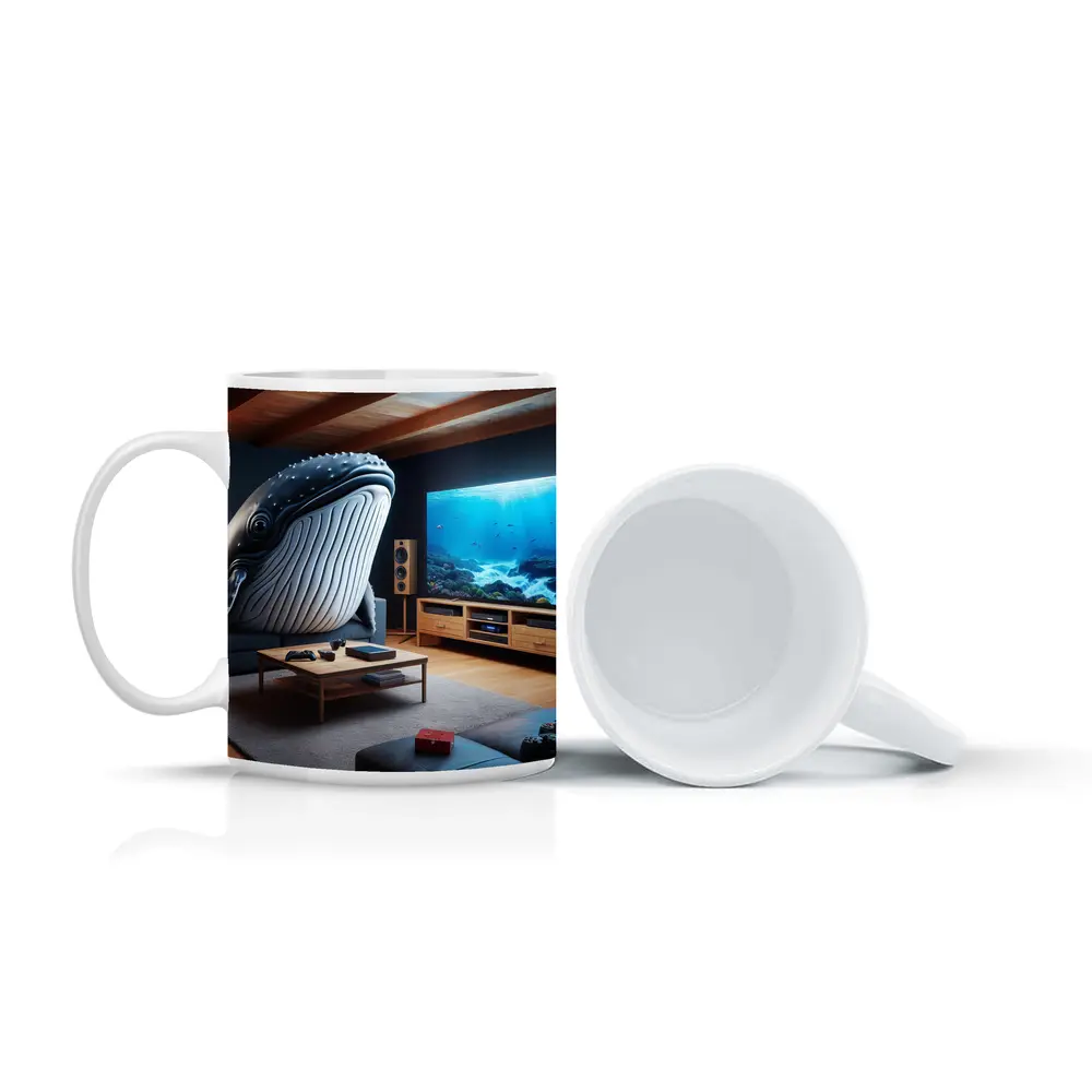 Humpback Whale Chilling In Living Room – Mugs