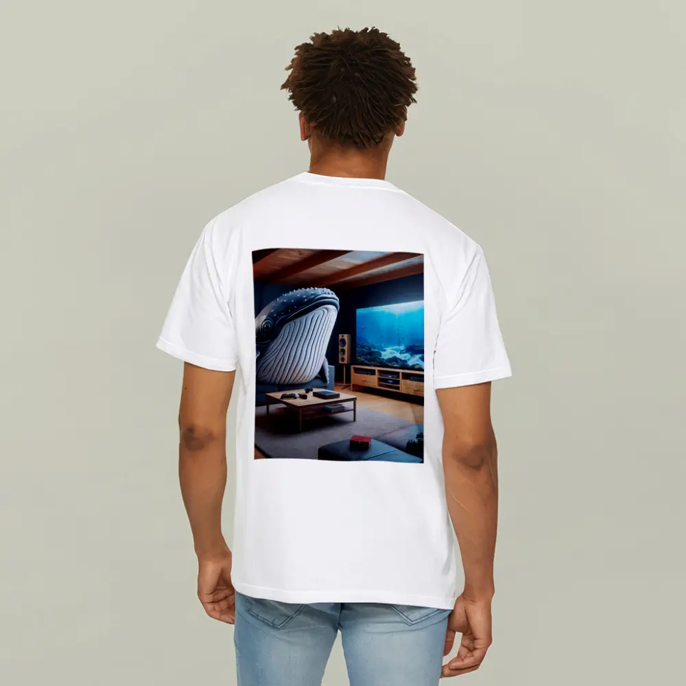 Humpback Whale Chilling In Living Room – T-Shirts