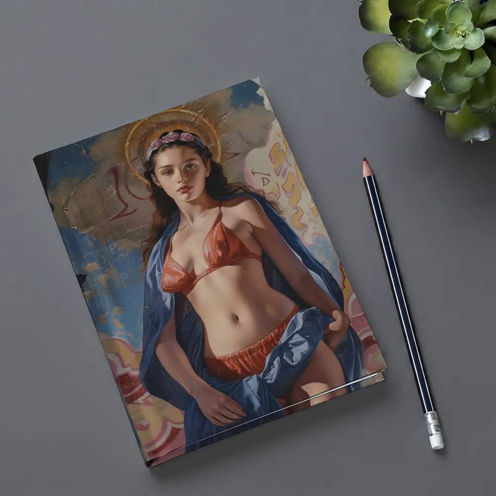 Sacred Woman Graffiti Urban Art Background – Notebooks