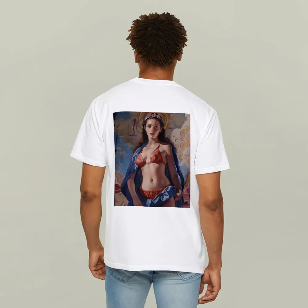 Sacred Woman Graffiti Urban Art Background – T-Shirts