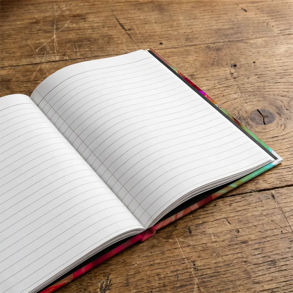 Blonde Woman Pink Sunglasses Neon Glow – Notebooks