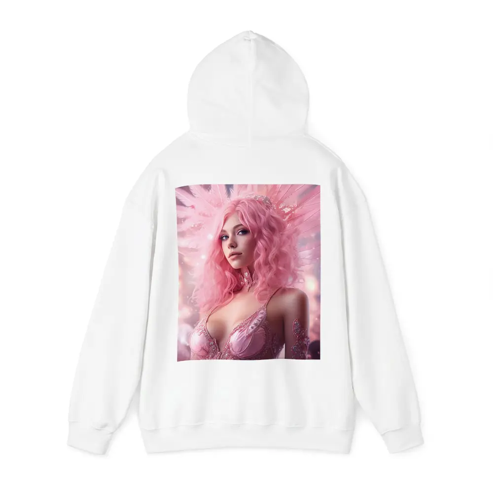 Pink Angel Woman Fantasy Digital Art – Hoodies