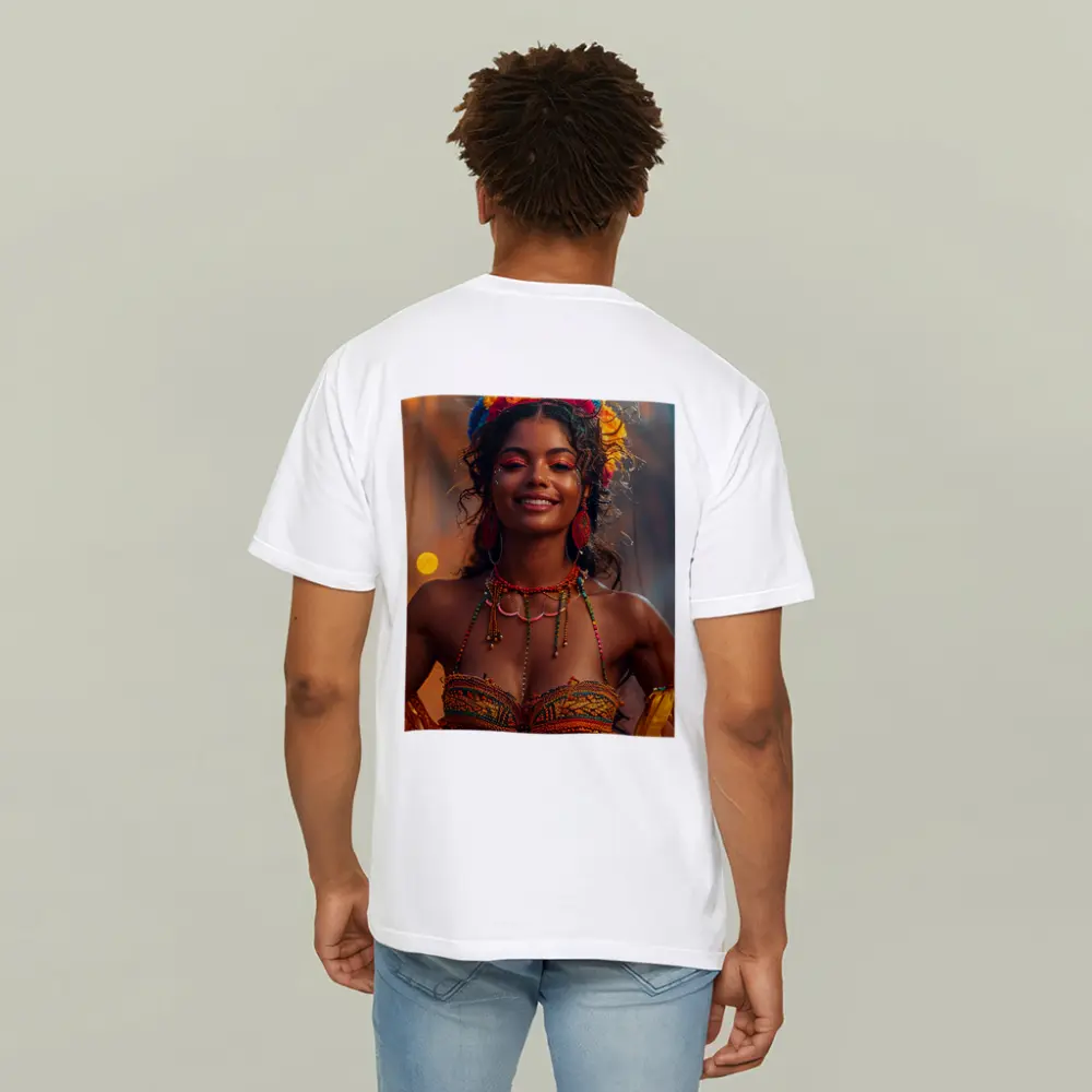 Colorful Carnival Woman Floral Headdress Festival – T-Shirts