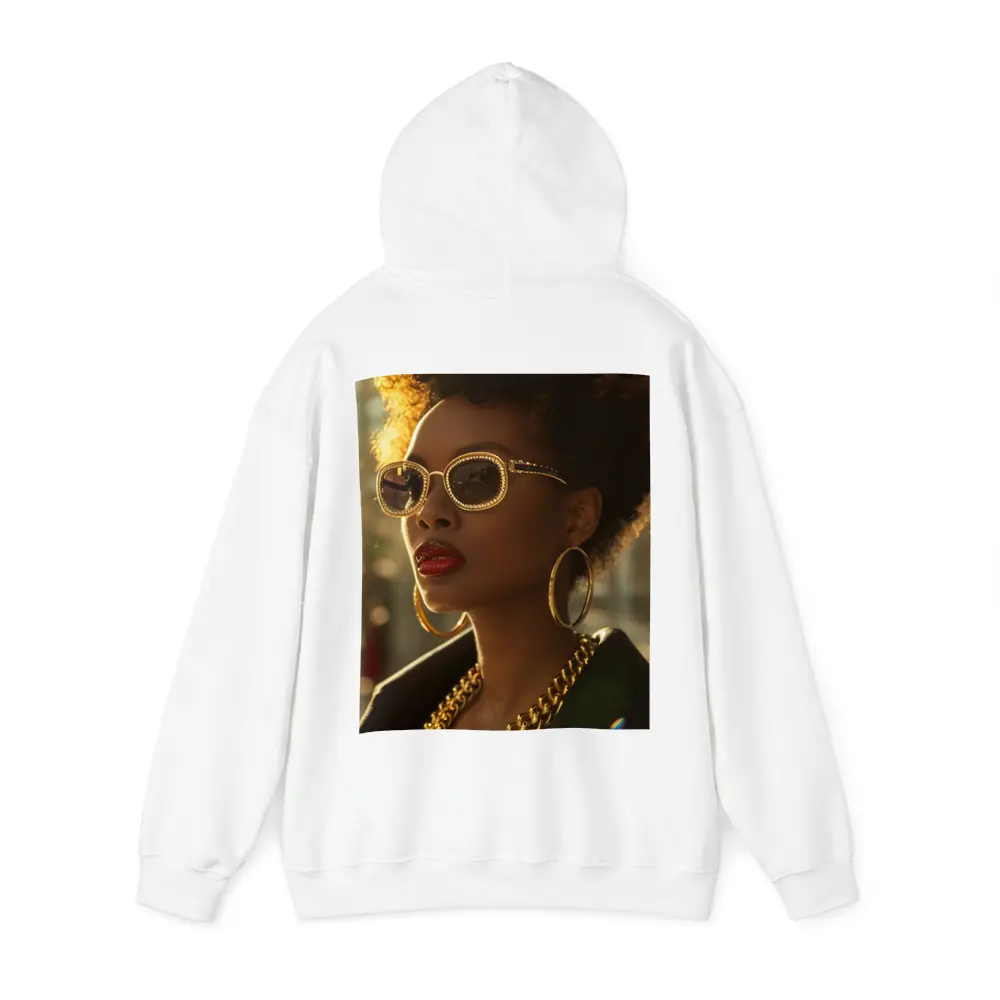 Black Woman Gold Jewelry Afro Street Style – Hoodies
