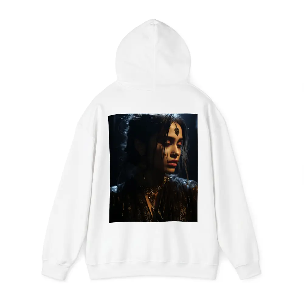 Dark Indian Woman Portrait Moody Atmospheric – Hoodies