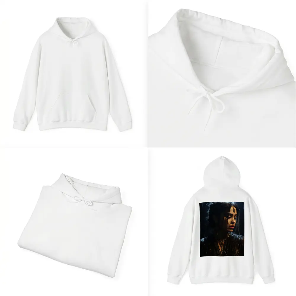 Dark Indian Woman Portrait Moody Atmospheric – Hoodies
