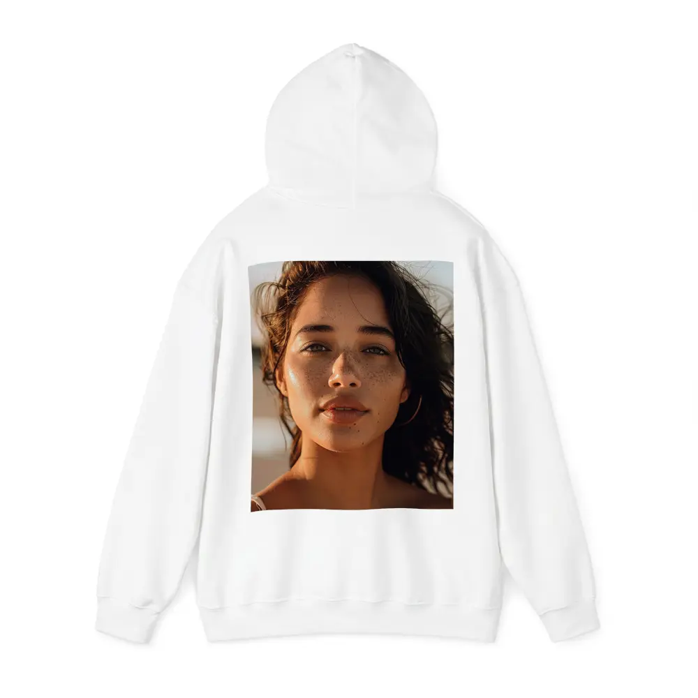 Young Woman Portrait Golden Hour Beach – Hoodies