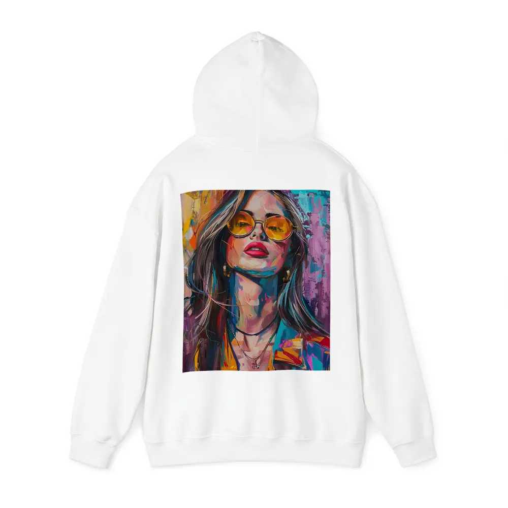Bold Woman Portrait Colorful Abstract Painting Art – Hoodies