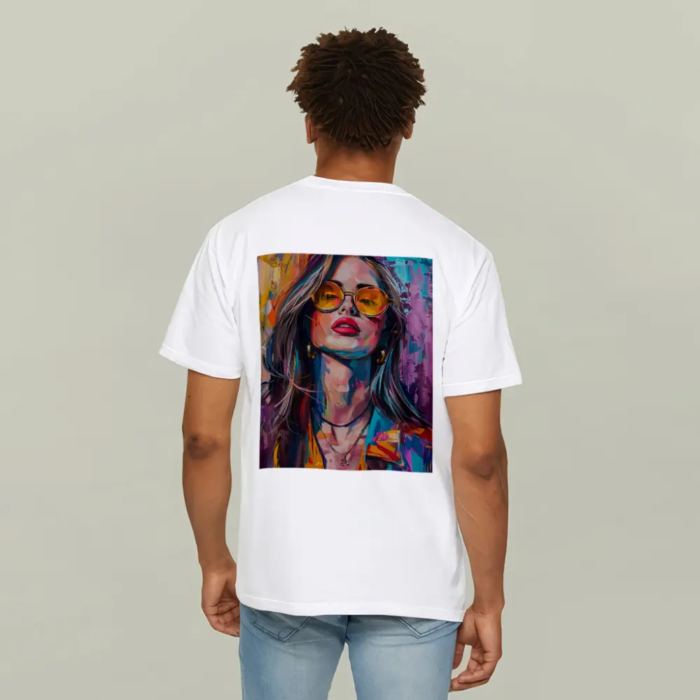 Bold Woman Portrait Colorful Abstract Painting Art – T-Shirts