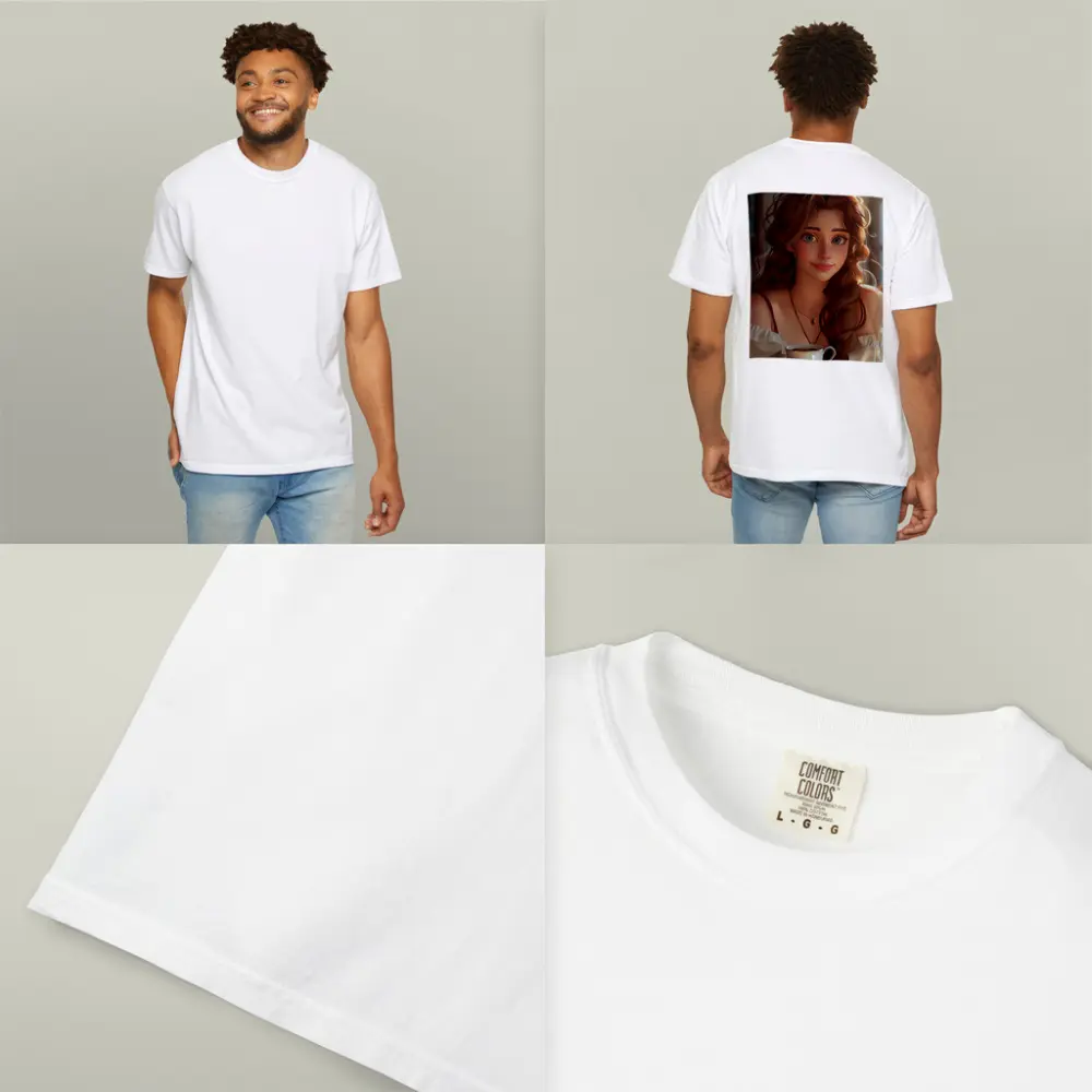 Anime Girl With Coffee Cozy Interior – T-Shirts