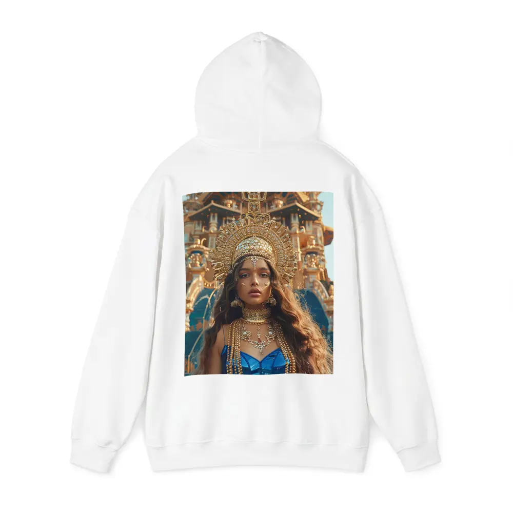 Golden Queen Woman Ancient Temple Architecture – Hoodies