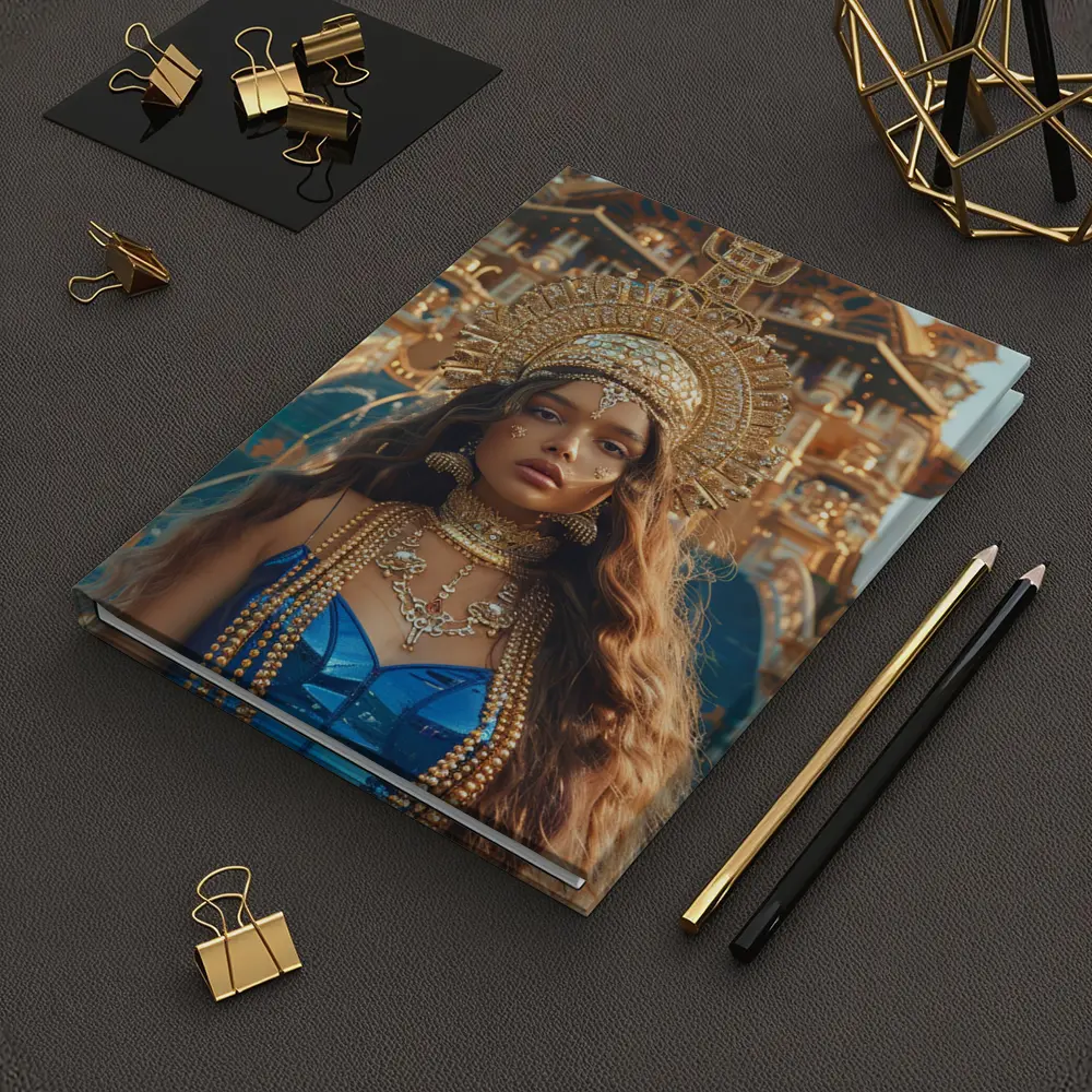 Golden Queen Woman Ancient Temple Architecture – Notebooks