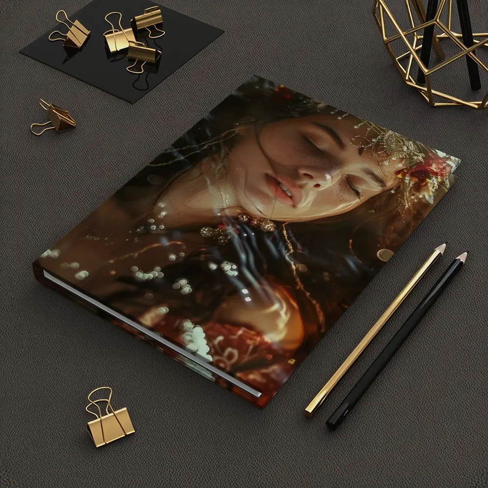 Woman With Floral Crown Bokeh Light – Notebooks