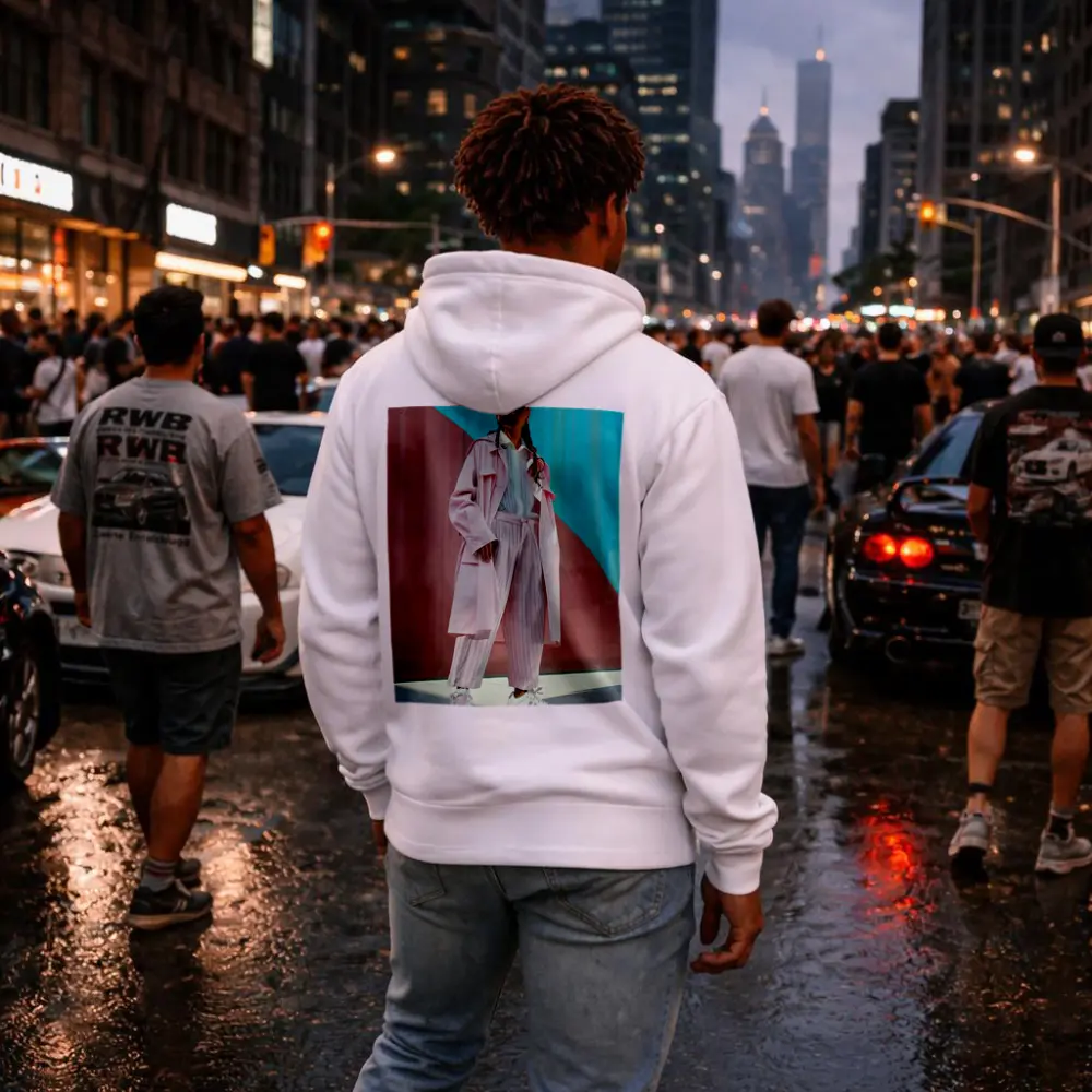 Pink Streetwear Fashion Woman Colorful Wall – Hoodies