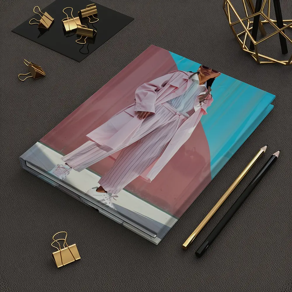 Pink Streetwear Fashion Woman Colorful Wall – Notebooks