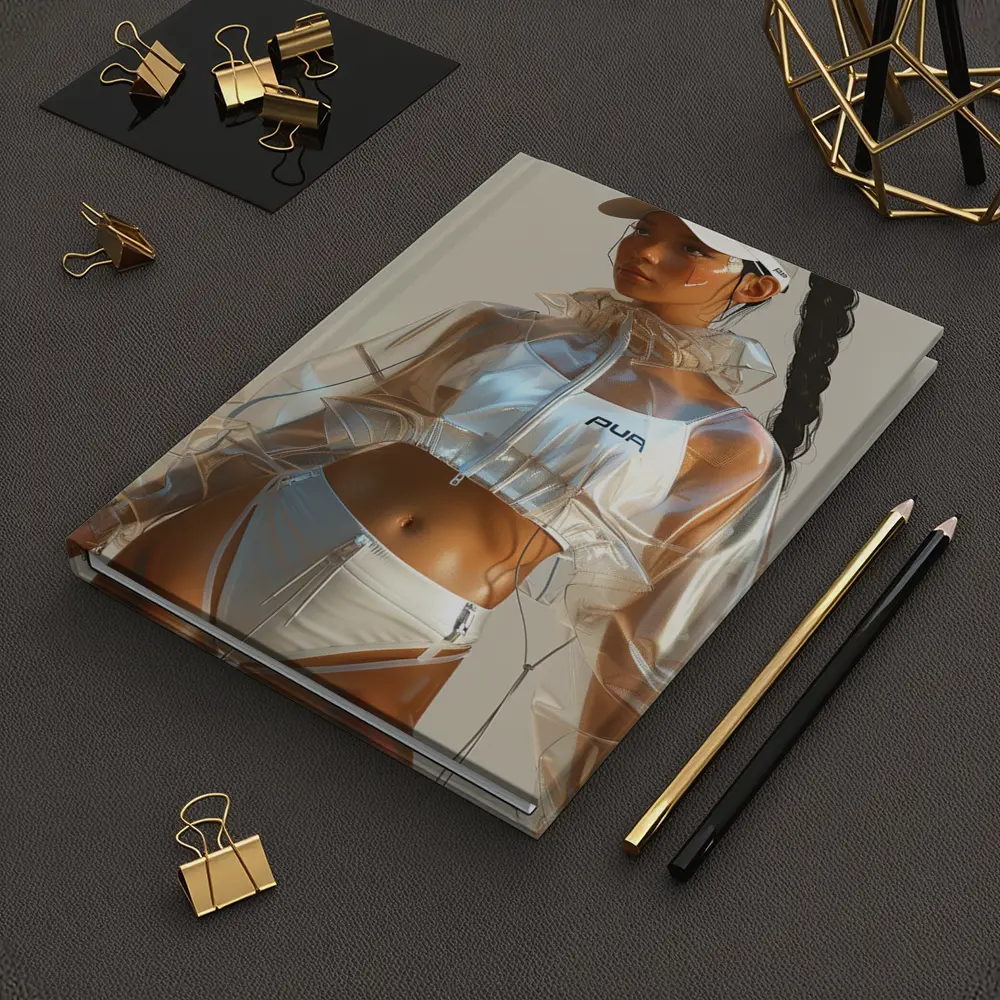 Futuristic Puma Athletic Woman Clear Jacket – Notebooks