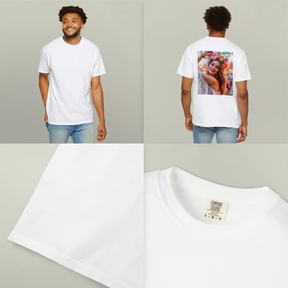 Festival Girl Flower Crown Glitter Bokeh – T-Shirts