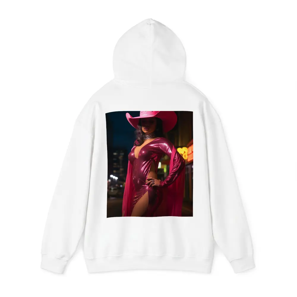 Pink Cowgirl Sequin Dress Neon City Night – Hoodies