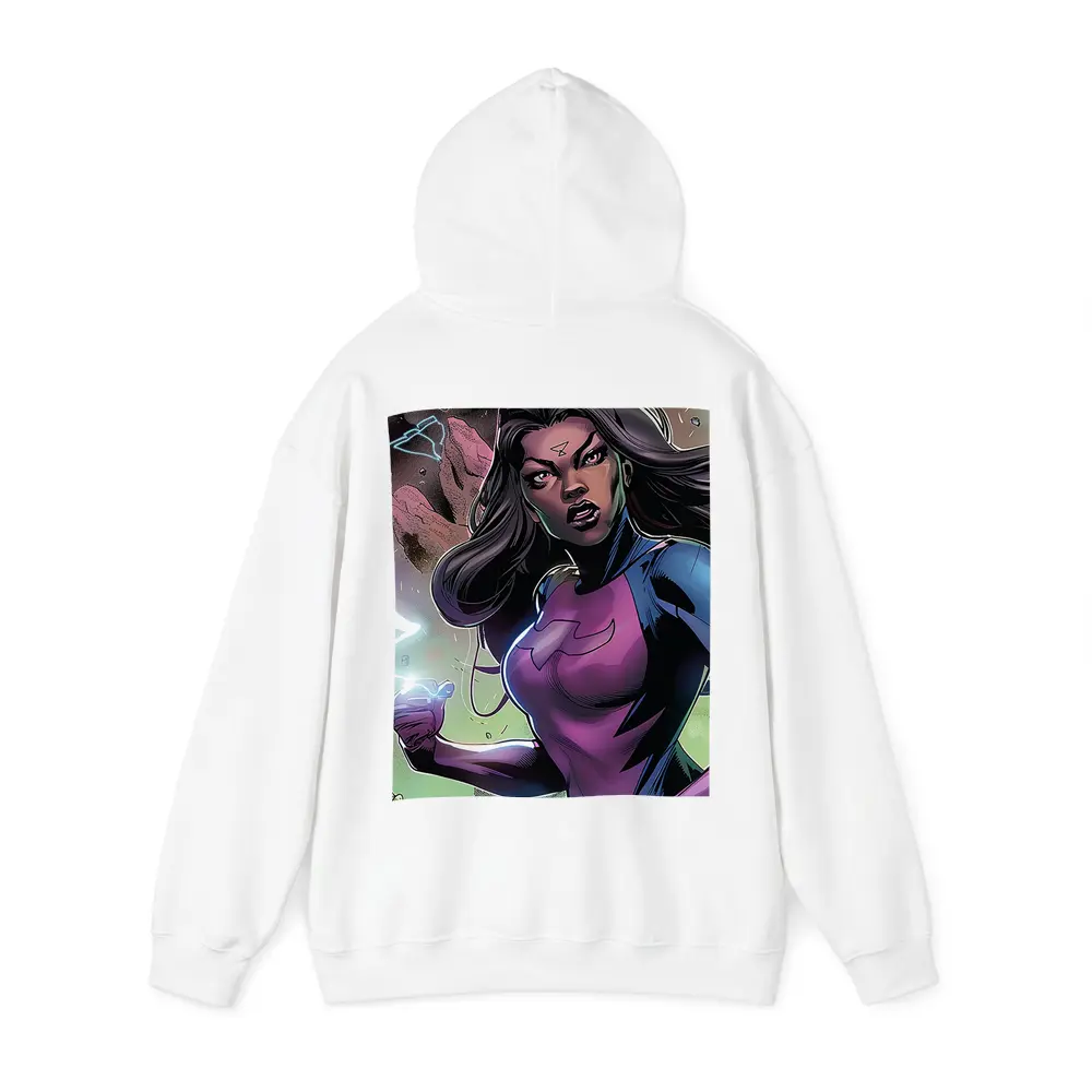 Female Superhero Comic Art Action Scene – Hoodies