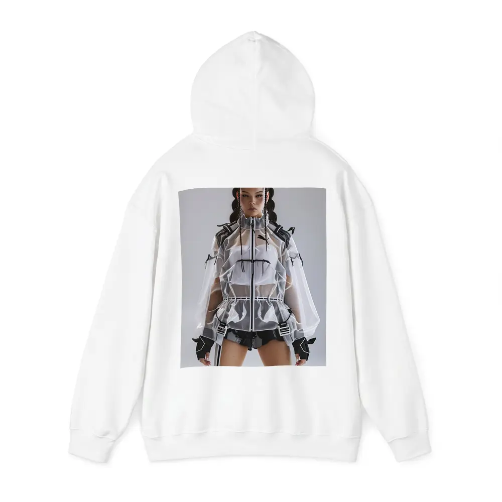 Futuristic Transparent Puma Jacket Fashion Editorial – Hoodies