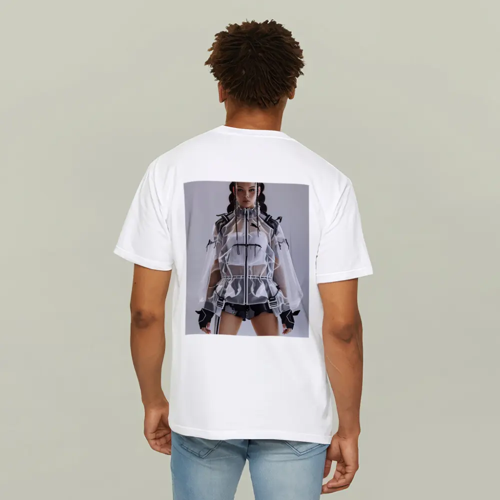 Futuristic Transparent Puma Jacket Fashion Editorial – T-Shirts