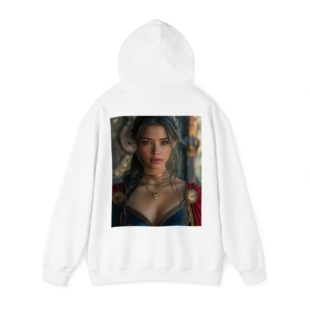 Fantasy Warrior Woman Dark Medieval Setting – Hoodies