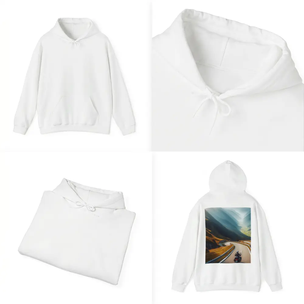 Touring Motorcycle Winding Alpine Mountain Road – Hoodies