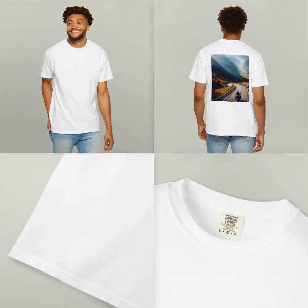 Touring Motorcycle Winding Alpine Mountain Road – T-Shirts