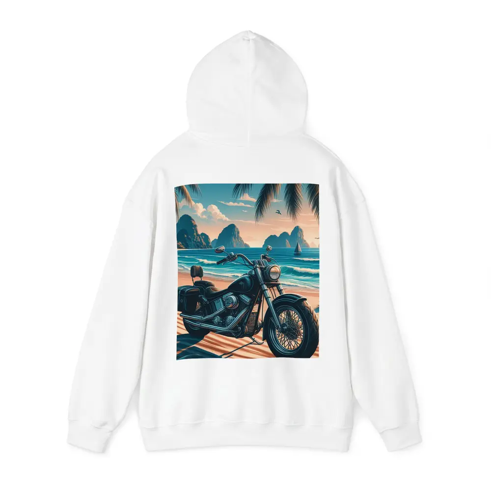 Harley Davidson Cruiser Motorcycle Tropical Beach – Hoodies