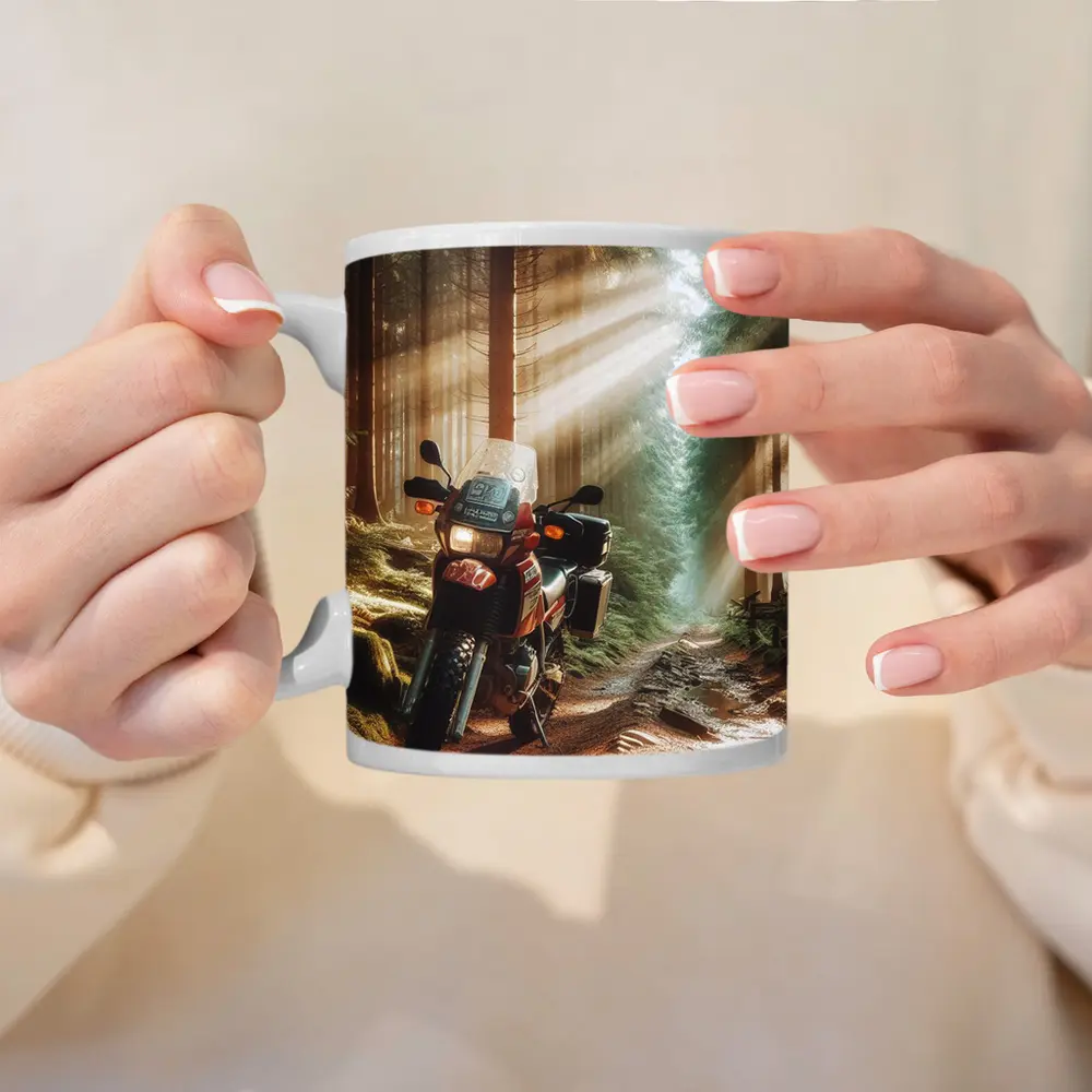 Adventure Dual Sport Bike Forest Sunrays – Mugs