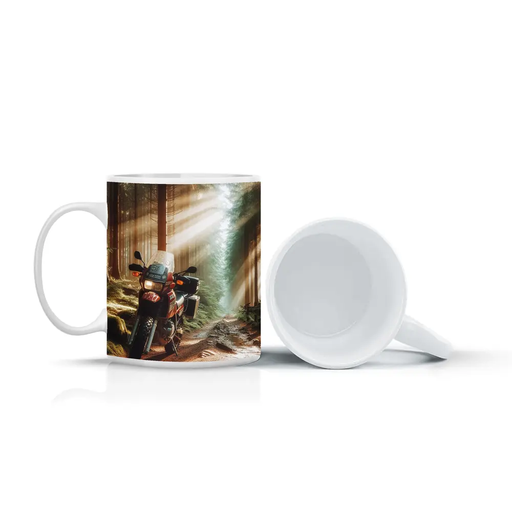 Adventure Dual Sport Bike Forest Sunrays – Mugs