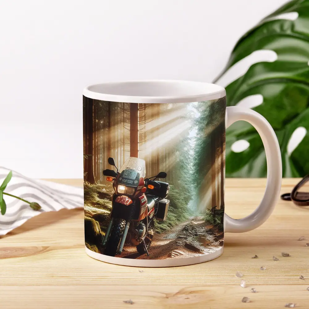 Adventure Dual Sport Bike Forest Sunrays – Mugs