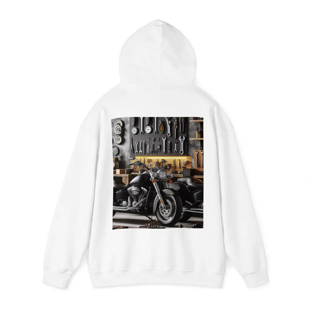 Black Harley Davidson Motorcycle Garage Workshop – Hoodies