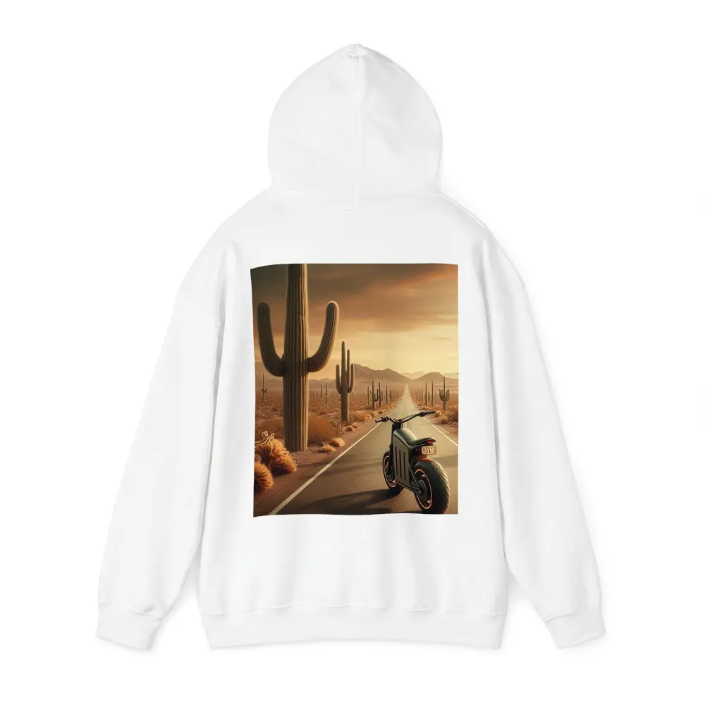 Electric Scooter Desert Road Cactus Sunset – Hoodies